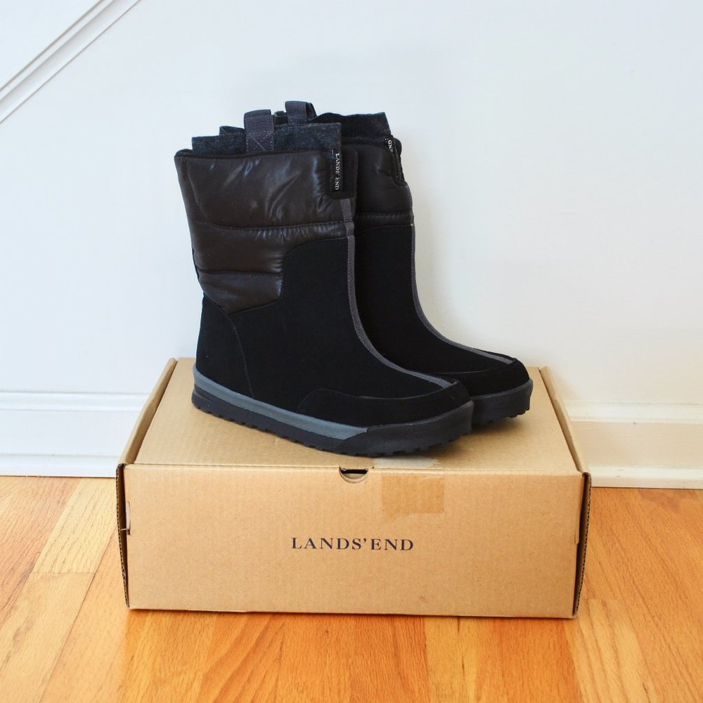 Land's End Black Winter Boots